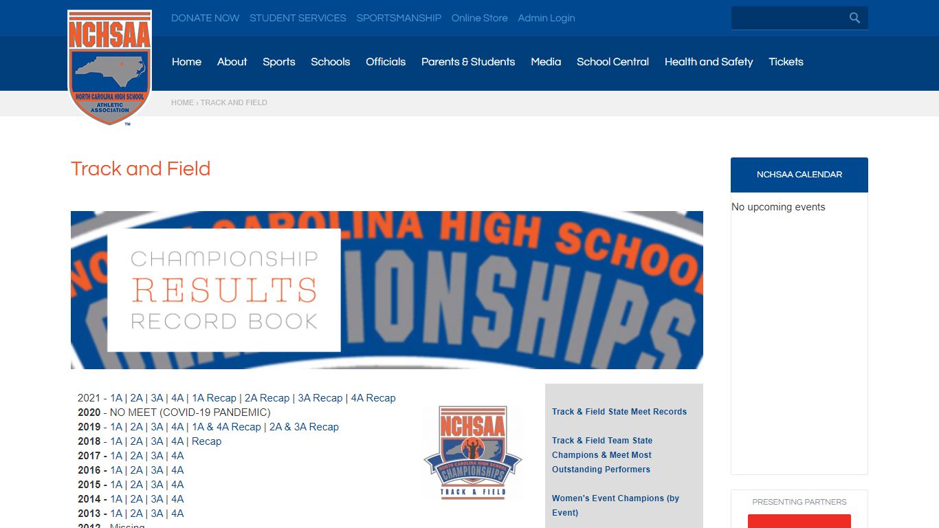 Track and Field | North Carolina High School Athletic Association